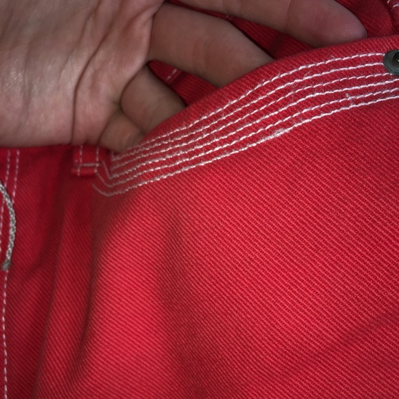 BDG Raspberry Red Shorts - Picture 4 of 4